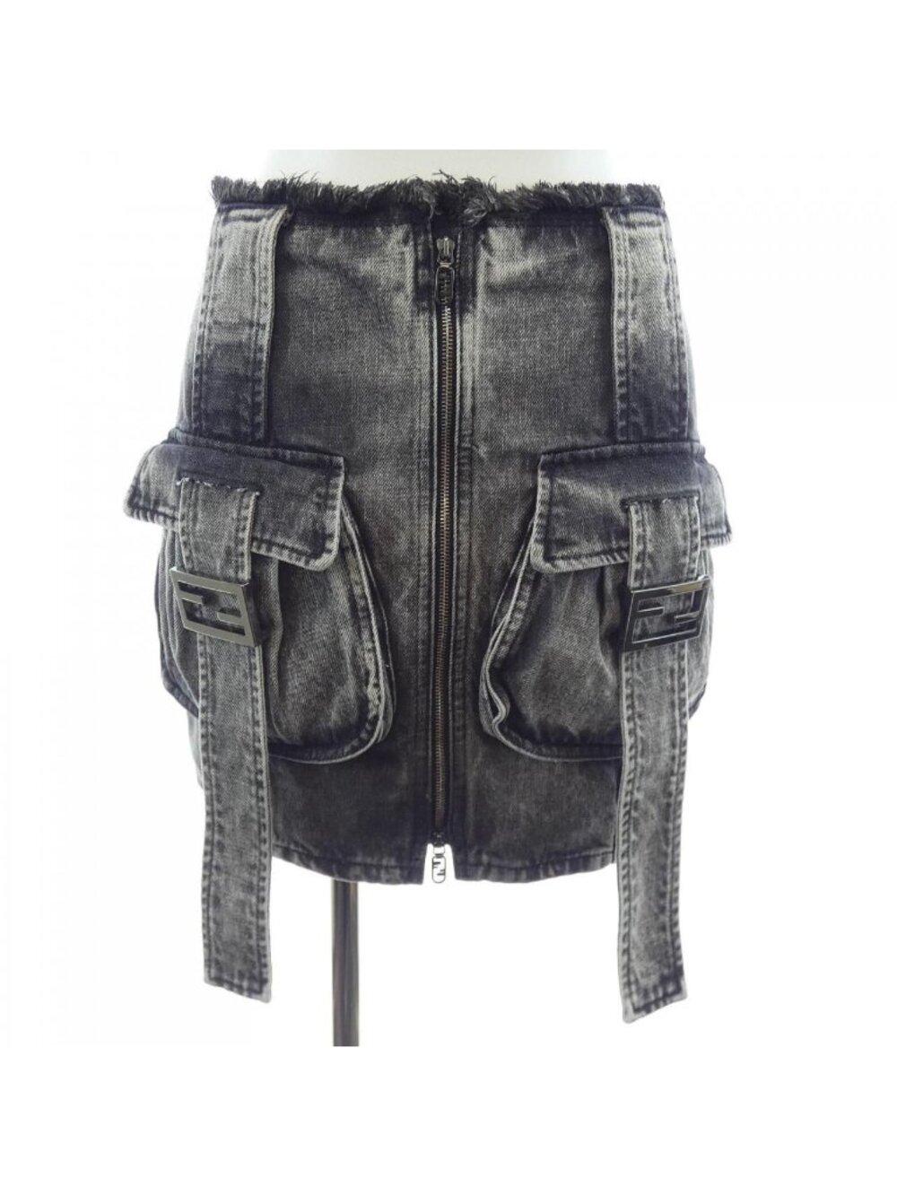 Fendi Anqj Skirt Gray